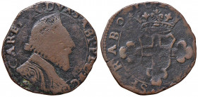 Carlo Emanuele I (1580-1630) - 2 Fiorini 1624 terzo tipo (Vercelli) - MIR 647 c R 5,44 grammi. Falso d'epoca?
MB+