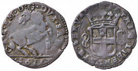 Carlo Emanuele I (1580-1630) - Cavallotto 1613 terzo tipo - MIR 658 c NC 2,43 grammi.
m.BB