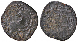 Carlo Emanuele I (1580-1630) - Cavallotto 1628 terzo tipo (Vercelli) - MIR 658 i NC 2,66 grammi. Ossidazioni.
qBB