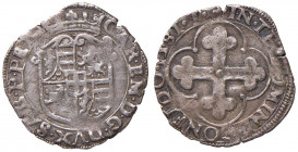 Carlo Emanuele I (1580-1630) - Soldo da 4 denari 1581 primo tipo (Torino) - MIR 660 c NC 1,46 grammi.
BB
