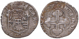 Carlo Emanuele I (1580-1630) - Soldo da 4 denari 1581 primo tipo (Vercelli) - MIR 660 d NC 1,79 grammi.
BB