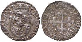 Carlo Emanuele I (1580-1630) - Soldo da 4 denari 1583 secondo tipo (Chambery) - MIR 661 i NC 1,53 grammi.
BB+