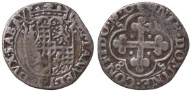 Carlo Emanuele I (1580-1630) - Soldo da 4 denari 1585 secondo tipo (Gex) - MIR 661p NC 1,49 grammi.
BB