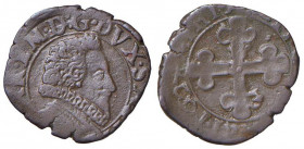 Carlo Emanuele I (1580-1630) - Grossetto 1627 terzo tipo - MIR 673 c NC 1,02 grammi.
BB-SPL