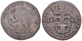 Carlo Emanuele II - Reggenza della madre (1638-1648) - 5 Soldi 1648 (Torino) - MIR 762 b NC 4,83 grammi.
MB/qBB