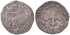 Carlo Emanuele II - Reggenza degli zii (1638-1675) - 4 Soldi 1639 primo tipo (Torino) - MIR 779a R 4,56 grammi. Schiacciature.
BB