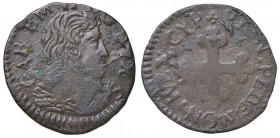 Carlo Emanuele II - Duca (1648-1675) - Mezzo Soldo terzo tipo (Torino) - MIR 828 R 1,20 grammi.
BB