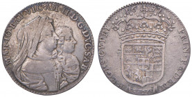 Vittorio Amedeo II - Reggenza della madre (1675-1680) - Lira 1677 - MIR 838 c RR 5,62 grammi.
BB-SPL