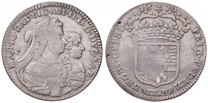 Vittorio Amedeo II - Reggenza della madre (1675-1680) - Lira 1679 - MIR 838 e RR...