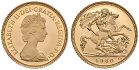 Gran Bretagna - Elisabetta II (dal 1953) - Mezza Sterlina 1980 - KM 922 C Tiratura di soli 10000 pezzi.
PROOF