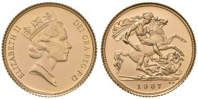 Gran Bretagna - Elisabetta II (dal 1953) - Mezza Sterlina 1987 - KM 942 C Tiratura di soli 23000 pezzi.
PROOF