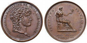Napoli - Murat (1808-1815) - Medaglia 1812 Medaglia premio alle alunne dell'Istituto Salesiano di Napoli - C Conio Parigi 1840/1850. 9,46 grammi. 27,5...