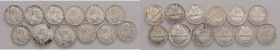 Vittorio Emanuele II - Lotto composto da 12 monete - 
Come da foto.
