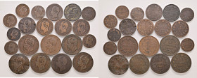 Vittorio Emanuele II - Lotto composto da 20 monete - 
Come da foto.
