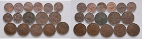 Umberto I - Lotto composto da 16 monete - Alcune monete sono in ottima conservazione.
Come da foto.