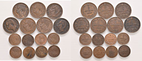 Umberto I - Lotto composto da 15 monete - Alcune monete sono in ottima conservazione.
Come da foto.