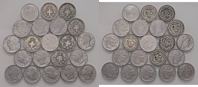 Vittorio Emanuele III - Lotto composto da 21 monete - 
Come da foto.
