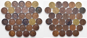 Vittorio Emanuele III - Lotto composto da 31 monete - 
Come da foto.