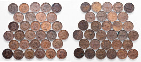 Vittorio Emanuele III - Lotto composto da 31 monete - Alcune monete sono in ottima conservazione.
Come da foto.