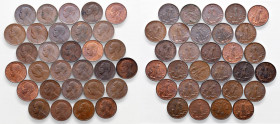 Vittorio Emanuele III - Lotto composto da 30 monete - Molte monete non sono circolate.
Come da foto.