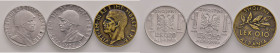 Vittorio Emanuele III - Lotto composto da 3 monete - 
Come da foto.