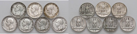 Vittorio Emanuele III - Lotto composto da 7 monete - 
Come da foto.