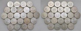 Estero - Lotto composto da 24 monete - 24 pezzi da 10 Euro in argento.
Come da foto.