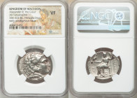 MACEDONIAN KINGDOM. Alexander III the Great (336-323 BC). AR tetradrachm (28mm, 12h). NGC VF. Posthumous issue of Tyre, under Demetrius I Poliorcetes,...