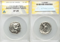 MACEDONIAN KINGDOM. Alexander III the Great (336-323 BC). AR tetradrachm (25mm, 11h). ANACS VF 25, corroded, chipped. Late lifetime or early posthumou...