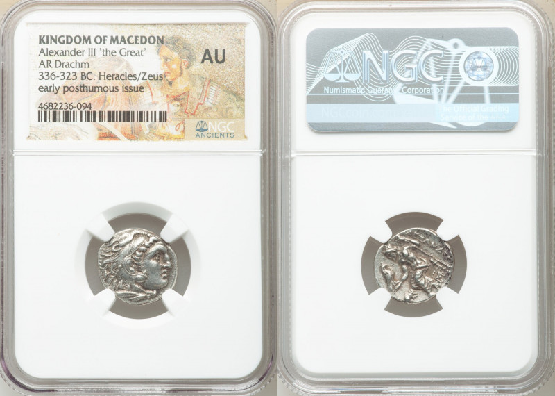 MACEDONIAN KINGDOM. Alexander III the Great (336-323 BC). AR drachm (17mm, 10h)....