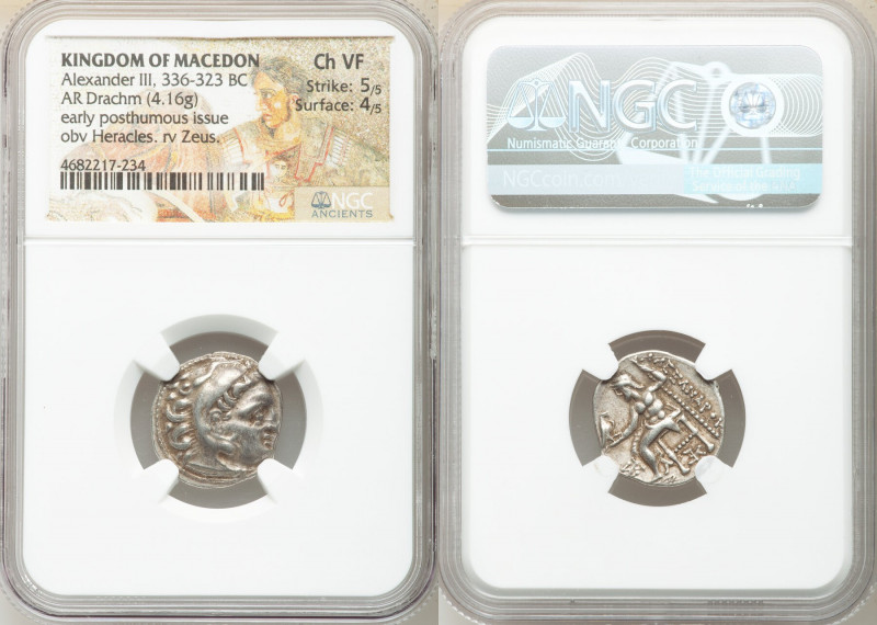 MACEDONIAN KINGDOM. Alexander III the Great (336-323 BC). AR drachm (18mm, 4.16 ...
