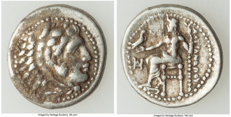MACEDONIAN KINGDOM. Alexander III the Great (336-323 BC). AR drachm (16mm, 4.26 ...