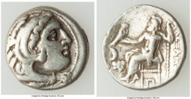 MACEDONIAN KINGDOM. Alexander III the Great (336-323 BC). AR drachm (15mm, 3.99 gm, 12h). Fine. Posthumous issue of Colophon, ca. 310-301 BC. Head of ...