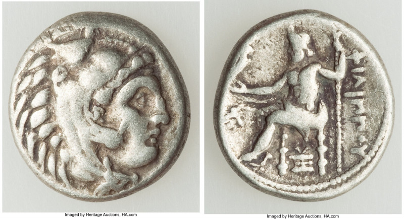 MACEDONIAN KINGDOM. Philip III Arrhidaeus (323-317 BC). AR drachm (15mm, 4.22 gm...