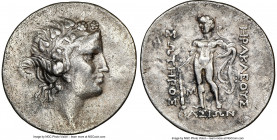 THRACIAN ISLANDS. Thasos. Ca. 2nd-1st centuries BC. AR tetradrachm (34mm, 12h). NGC Choice VF, brushed. Ca. 148-90/80 BC. Head of Dionysus right, crow...