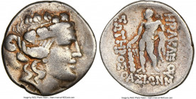 THRACIAN ISLANDS. Thasos. Ca. 2nd-1st centuries BC. AR tetradrachm (32mm, 12h). NGC VG, slight bend. Ca. 148-90/80 BC. Head of Dionysus right, crowned...