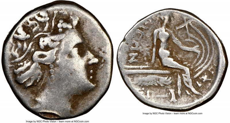 EUBOEA. Histiaia. Ca. 3rd-2nd centuries BC. AR tetrobol (15mm, 2h). NGC VF. Head...