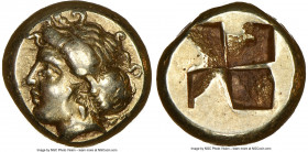 IONIA. Phocaea. Ca. 477-388 BC. EL sixth-stater or hecte (10mm, 2.59 gm). NGC Choice VF 5/5 - 5/5. Head of nymph left, wearing pendant earring, hair c...