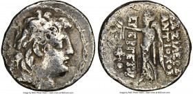 SELEUCID KINGDOM. Antiochus VII Euergetes (Sidetes) (138-129 BC). AR drachm (17mm, 12h). NGC Fine. Antioch on the Orontes. Diademed head of Antiochus ...