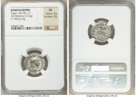 Trajan (AD 98-117). AR denarius (19mm, 3.22 gm, 7h). NGC XF 5/5 - 4/5. Rome, AD 101-102. IMP CAES NERVA TRA-IAN AVG GERM, laureate head right, slight ...