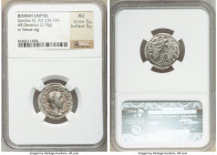 Gordian III (AD 238-244). AR denarius (21mm, 2.78 gm, 7h). NGC AU 5/5 - 5/5. Rome, summer AD 241. IMP GORDIANVS PIVS FEL AVG, laureate, draped and cui...