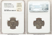 Aurelian (AD 270-275). BI antoninianus (22mm, 4.17 gm, 12h). NGC Choice AU 5/5 - 5/5, Silvering. Serdica, 1st officina. IMP AVRELIANVS AVG, radiate, c...