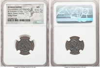 Constantinople Commemorative (ca. AD 330-340). AE3 or BI nummus (17mm,2.52gm 11h). NGC MS 5/5 - 4/5. Siscia, 2nd officina, AD 332-333, struck under Co...