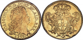 João V gold 6400 Reis 1748-R XF45 NGC, Rio de Janeiro mint, KM149, LMB-223. Ex. Santa Cruz Collection

HID09801242017

© 2020 Heritage Auctions | ...
