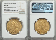 Maria I & Pedro III gold 6400 Reis 1782-R AU58 NGC, Rio de Janeiro mint, KM199.2. AGW 0.4229 oz. Ex. Santa Cruz Collection

HID09801242017

© 2020...