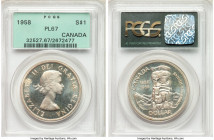 Elizabeth II Prooflike Dollar 1958 PL67 PCGS, Royal Canadian mint, KM55.

HID09801242017

© 2020 Heritage Auctions | All Rights Reserved