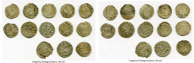 13-Piece Lot of Uncertified Assorted Denars ND 16th Century VF, 16mm. Average weight 0.52gm. Sold as is, no returns. 

HID09801242017

© 2020 Heri...