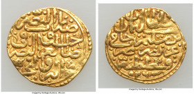 Ottoman Empire. Suleyman I (AH 926-974 / AD 1520-1566) gold Sultani AH 926 (AD 1520/1521) XF, Constantinople mint (in Turkey) A-1317. 19.8mm. 3.44gm. ...