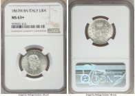 Vittorio Emanuele II Lira 1867 M-BN MS63+ NGC, Milan mint, KM5a.1. Satin surfaces with mint bloom luster. 

HID09801242017

© 2020 Heritage Auctio...