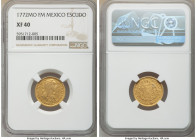 Charles III gold Escudo 1772 Mo-FM XF40 NGC, Mexico City mint, KM118.1.

HID09801242017

© 2020 Heritage Auctions | All Rights Reserved